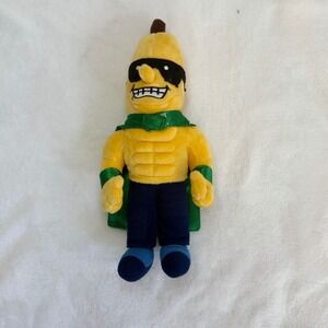 Mascot Factory Savannah Bananas Split Plush Unisex 9" Yellow New Superhero Cape
